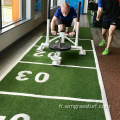 Gazon artificiel d&#39;herbe verte pour le plancher de remise en forme de gymnase